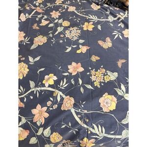 VTG 2 Piece Set Fieldcrest Birds, Flowers & Butterflies Wide Curtains ? Fabric